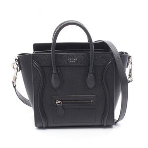 Celine Luggage Nano Shopper Handbag Leather